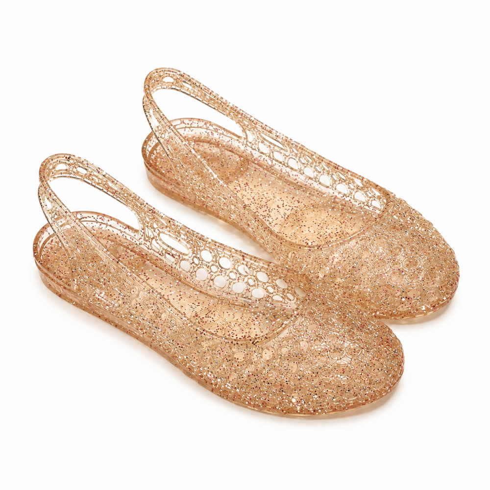 Jelly Sandal Women - Crystal Transparent Sandals Footwear Closed Toe