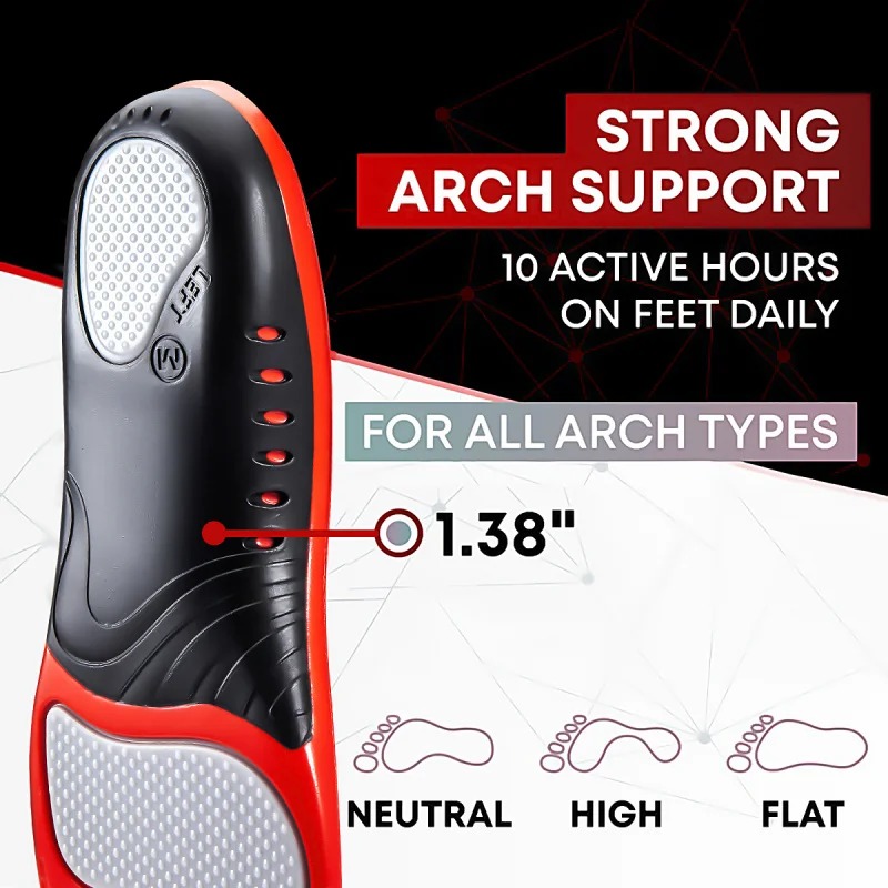 Women'S Shoes For Plantar Fasciitis - Premium Silicone Gel Insoles for Shoe