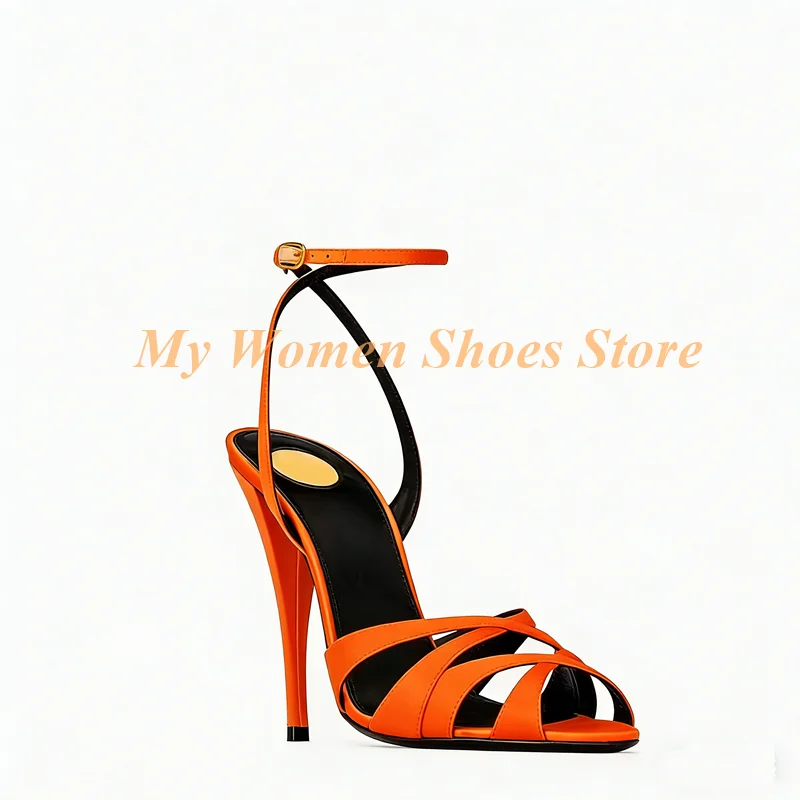 Women Shoes Formal - Cross Strap Open Toe Sandals Ankle