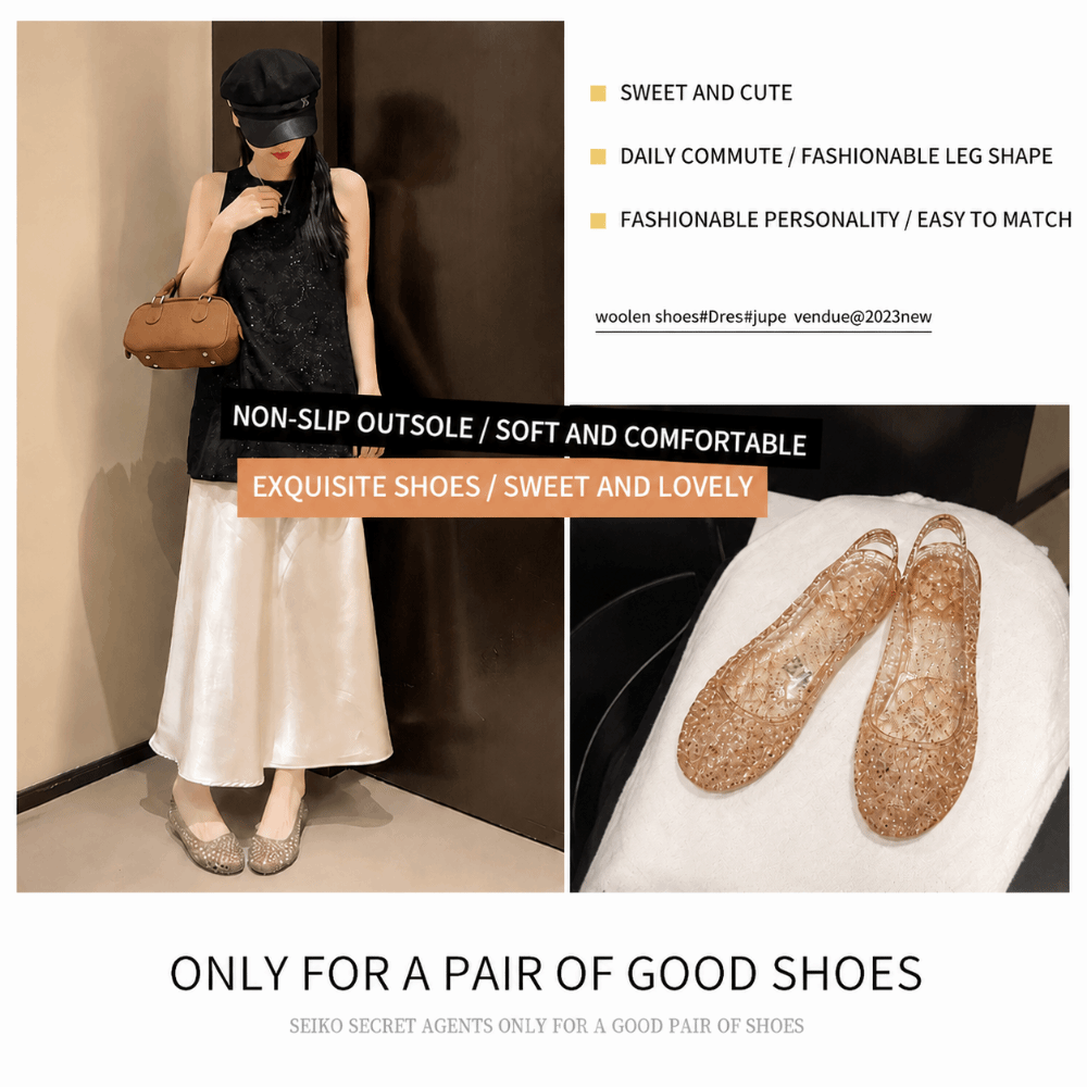 Crystal Transparent Sandals Fo - Jelly Sandal Women ulasan dan harga