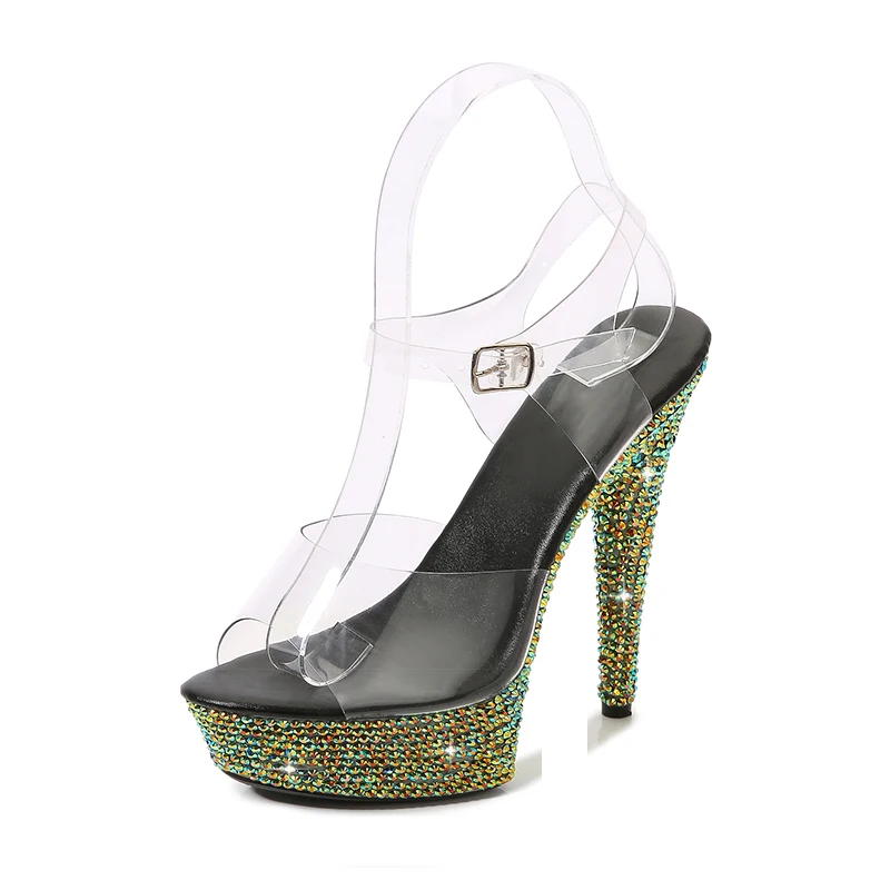 Nightclub Woman Sandals 13cm S - Rhinestone Sandal Women ulasan dan harga