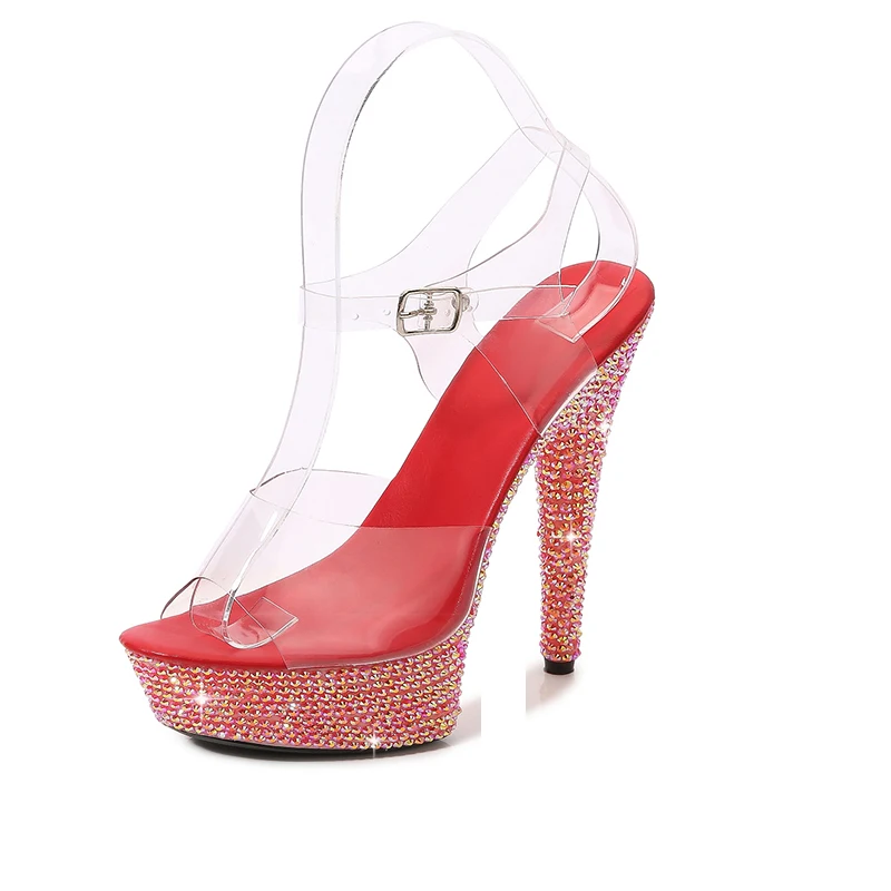 Nightclub Woman Sandals 13cm S - Rhinestone Sandal Women ulasan dan harga