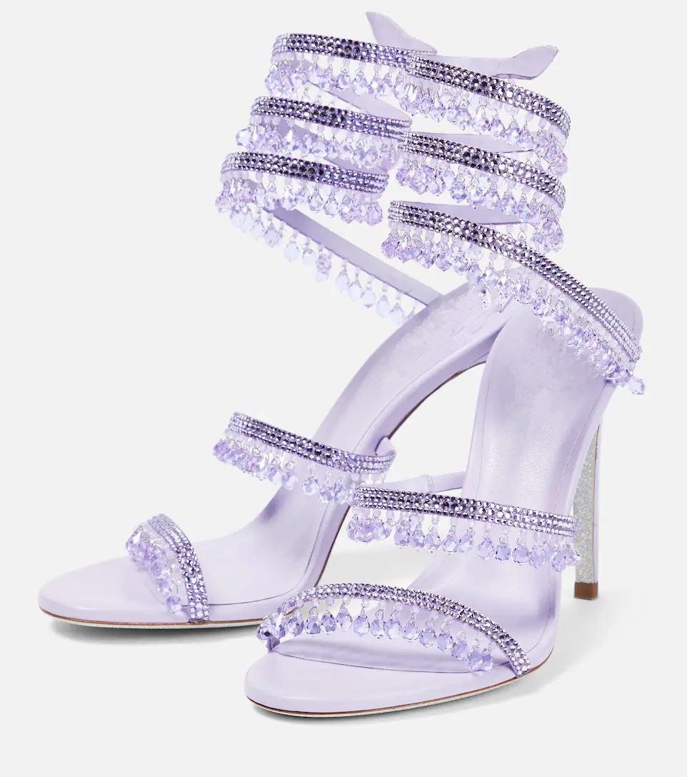 Sexy Green Crystal Fringe Stil - Rhinestone Sandal Women ulasan dan harga