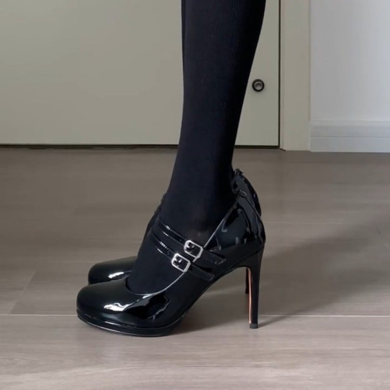 2025 Brand New Vintage y2k Bla - Patent Leather Pump ulasan dan harga