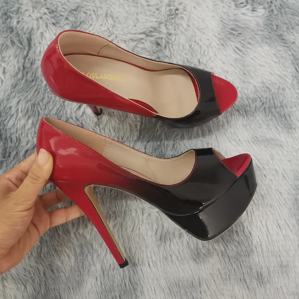 Women Stilettos Sexy Pumps 14c - Patent Leather Pump ulasan dan harga