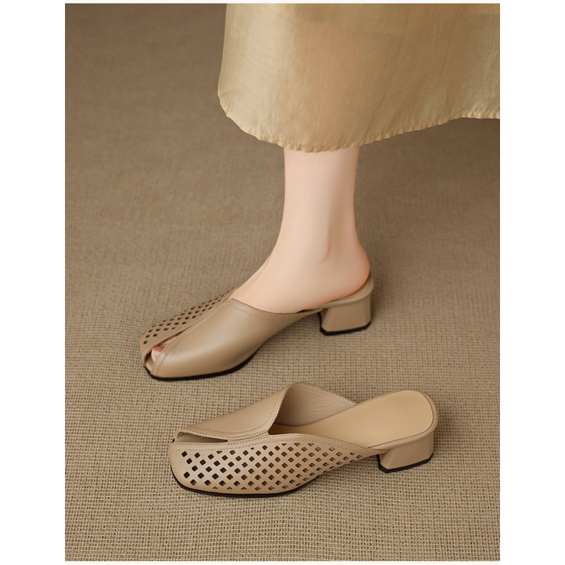 Heels Slippers  Thick Heel  Sl - Women'S Shoes In Wide Width ulasan dan harga