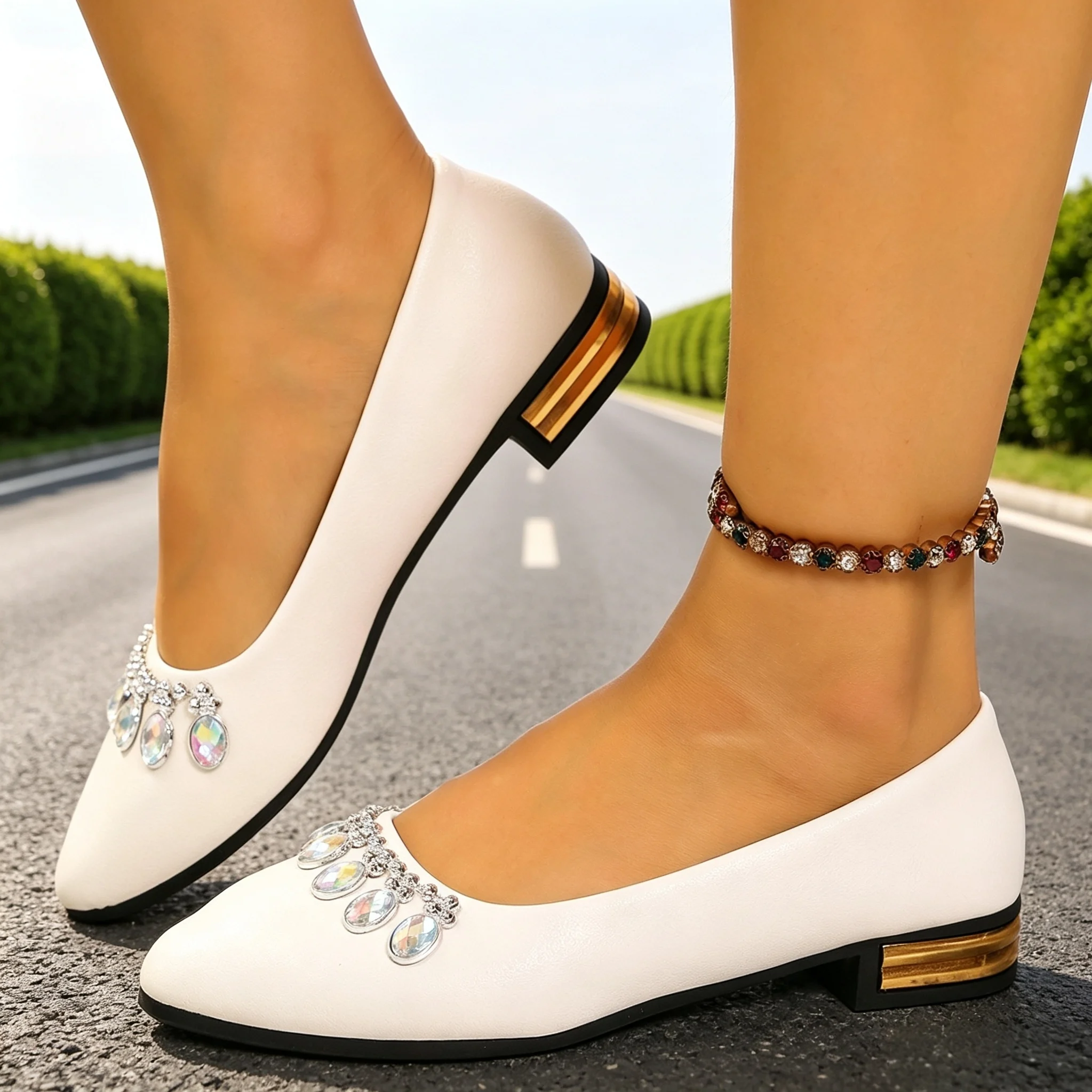 Women Flats Pointed Toe Ballet - Women Shoes Heels ulasan dan harga