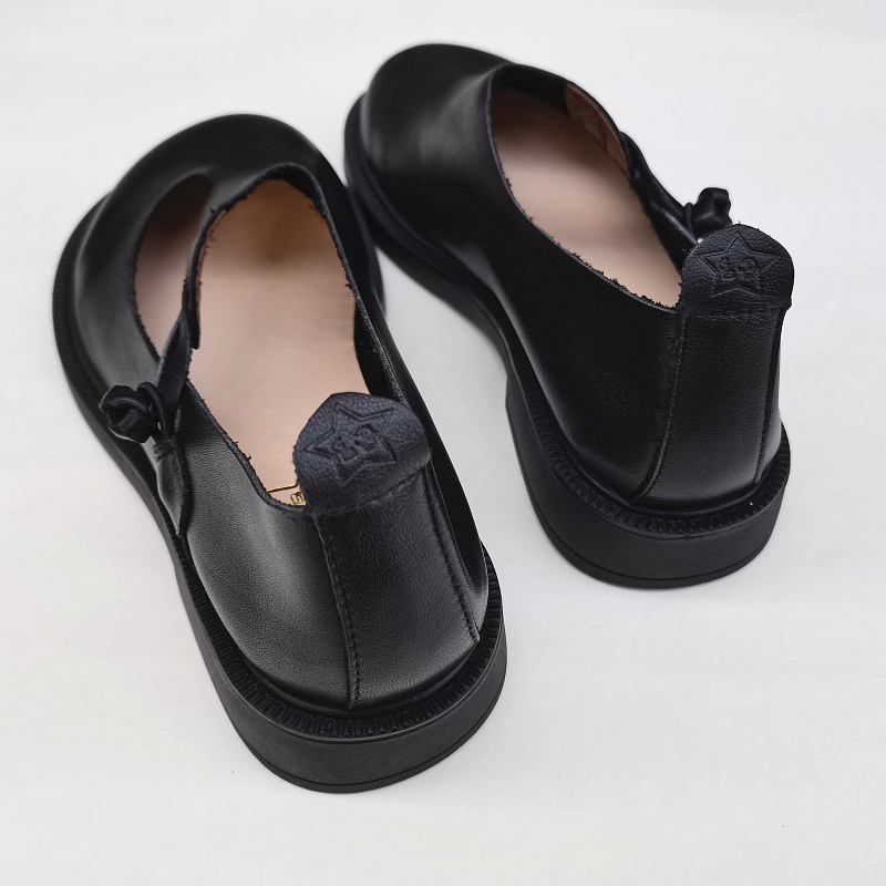 Careaymade-Genuine Leather Big - Women Shoes Heels ulasan dan harga