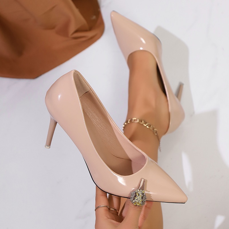 Patent Leather Nude High Heels - Patent Leather Pump ulasan dan harga
