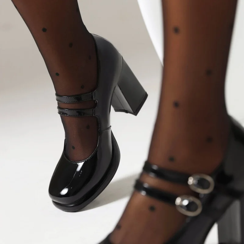 2024 New Patent Leather Double - Patent Leather Pump ulasan dan harga