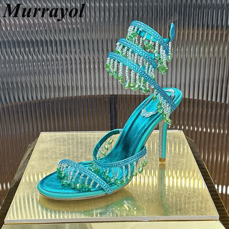 Sandals Women Ankle Snake Shap - Rhinestone Sandal Women ulasan dan harga
