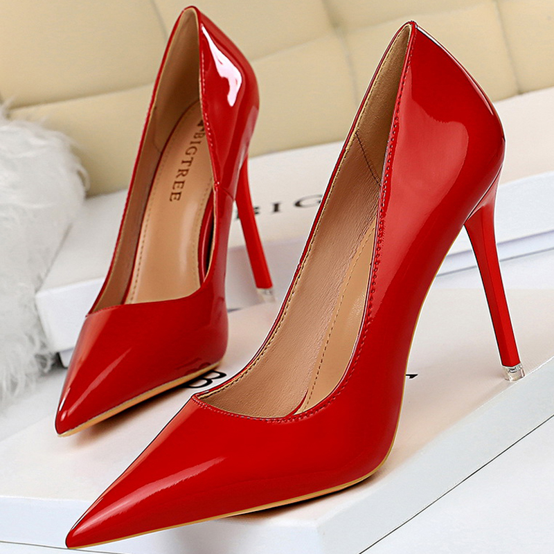 BIGTREE Shoes Patent Leather S - Patent Leather Pump ulasan dan harga
