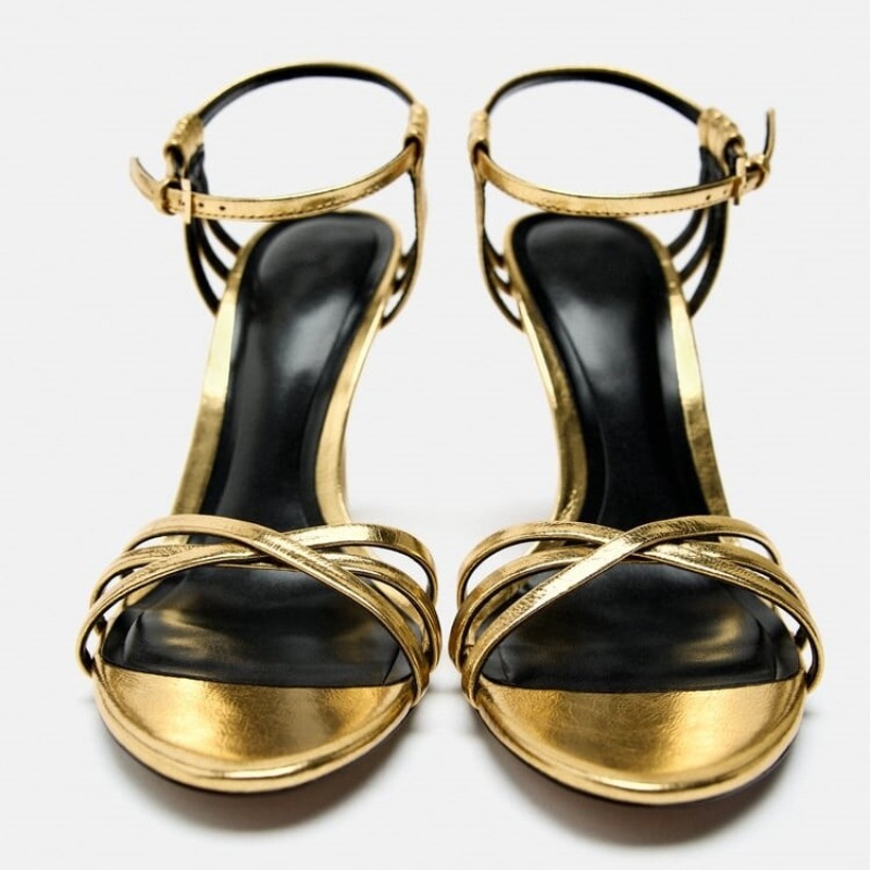 Fashionable Minimalist Gold Si - Gold Chain Sandal ulasan dan harga