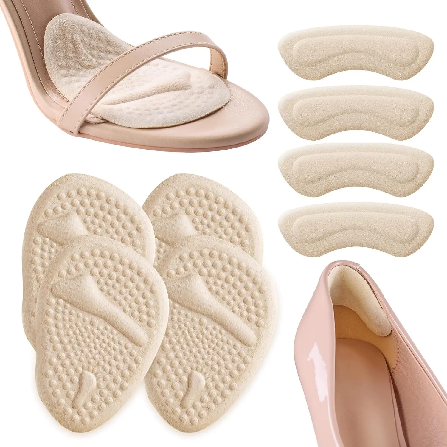 2 Sets Heel Pads, Ball of Foot - Women Shoes Heels ulasan dan harga