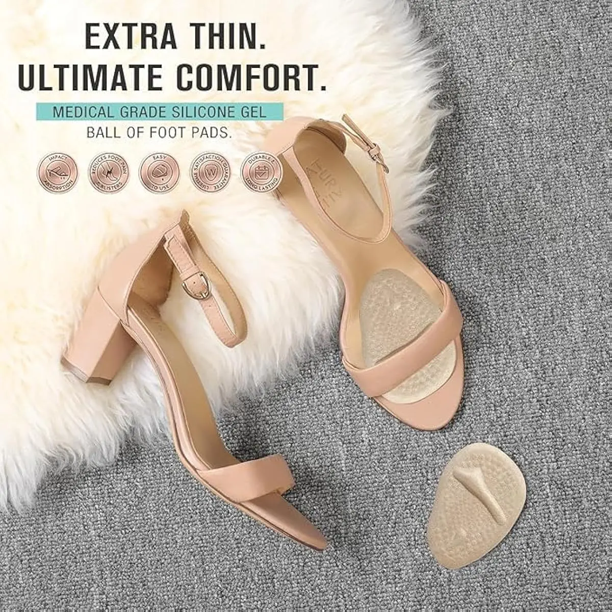 2 Sets Heel Pads, Ball of Foot - Women Shoes Heels ulasan dan harga