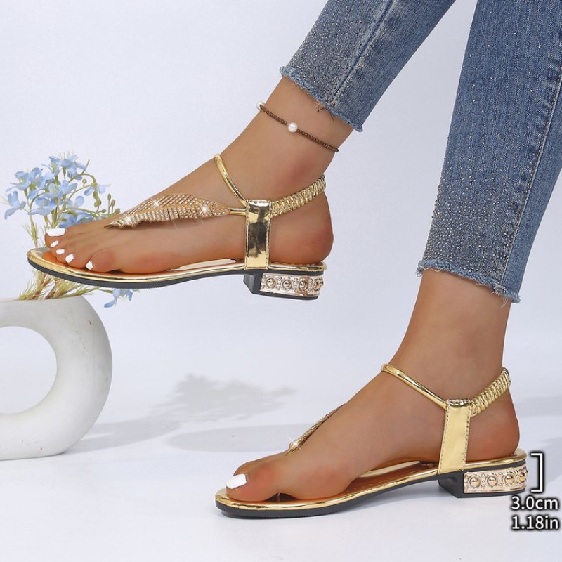 2026 New Women Sandals Fashion - Rhinestone Sandal Women ulasan dan harga