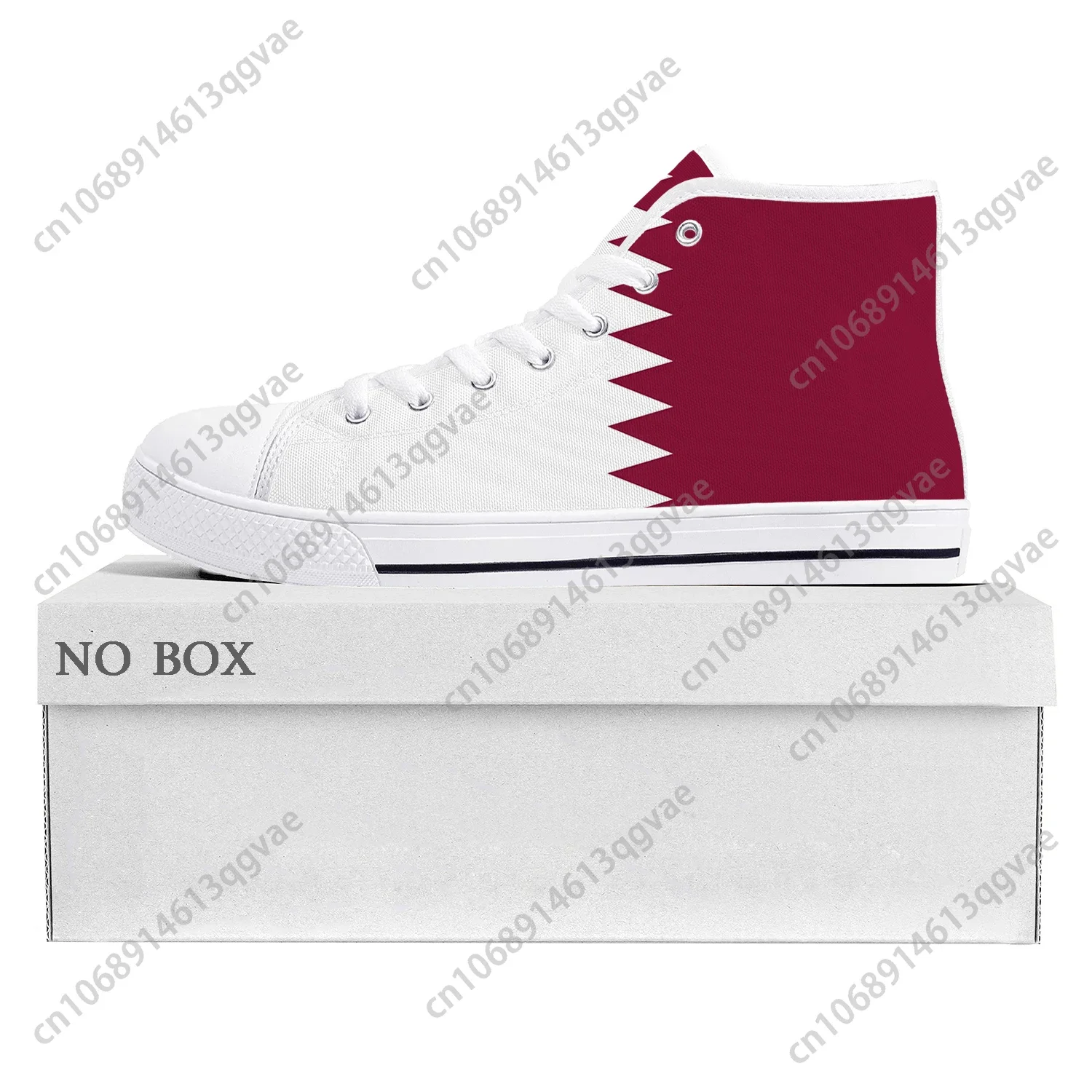 Qatar Flag High Top High Quali - Women Shoes Qatar ulasan dan harga