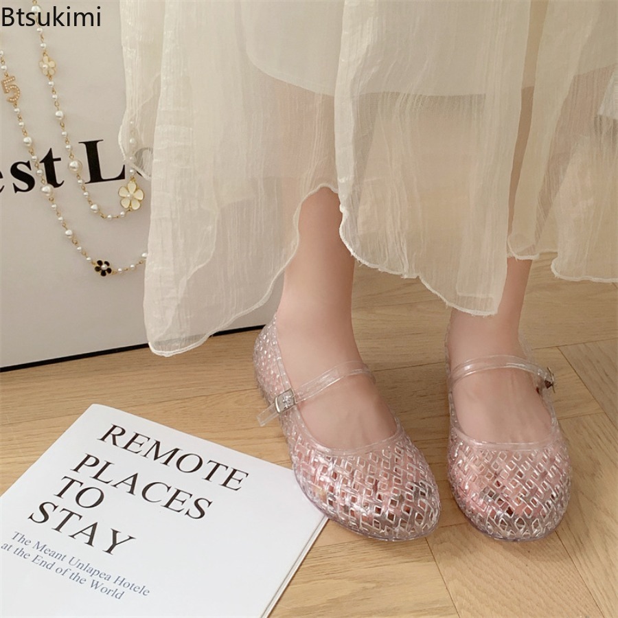Transparent Crystal Sandals Ne - Jelly Sandal Women ulasan dan harga