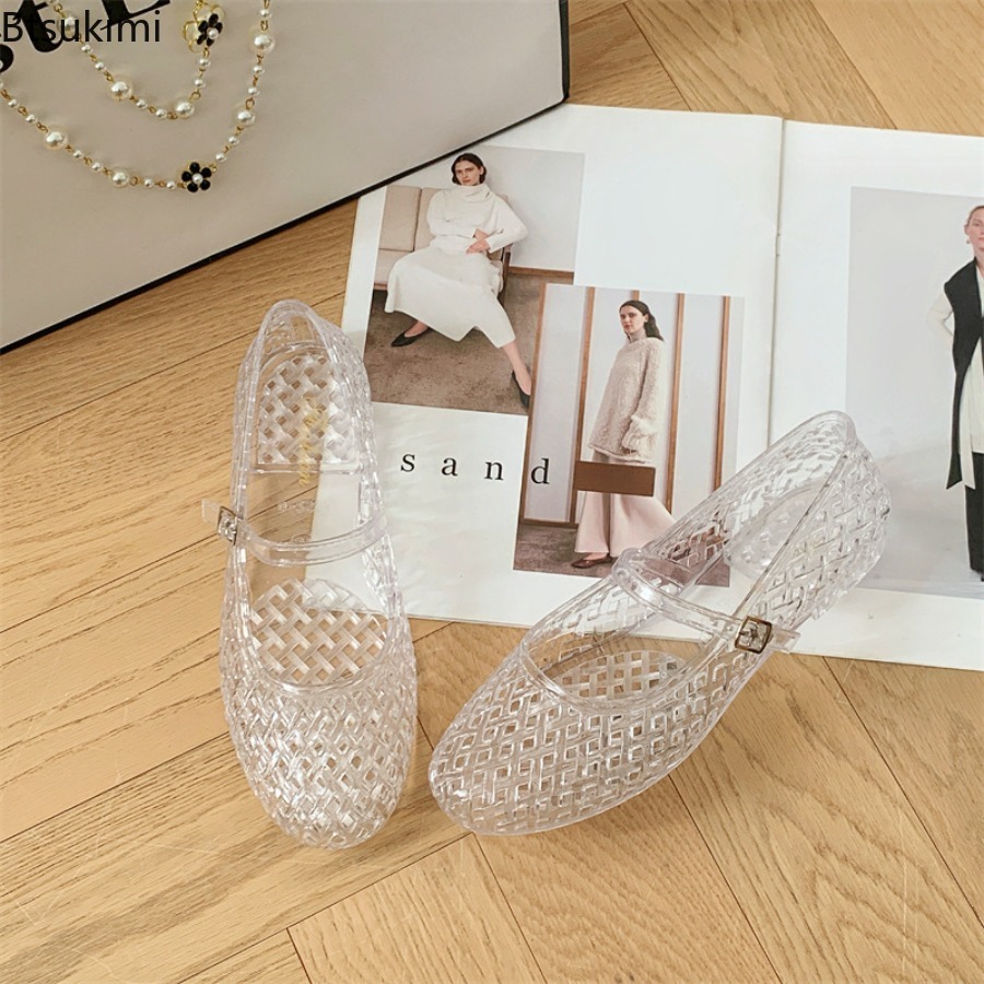 Transparent Crystal Sandals Ne - Jelly Sandal Women ulasan dan harga