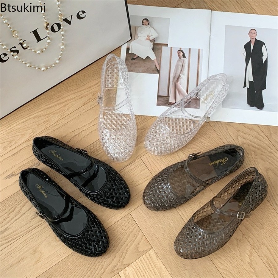 Transparent Crystal Sandals Ne - Jelly Sandal Women ulasan dan harga